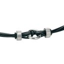 Steel Hoop and Bead Necklace