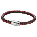 Red and Black Weave Bracelet