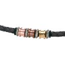Gold, Brown and Rose PVD Necklace