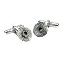 Silver Wheel Cufflinks