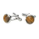 Faceted Tiger's Eye Cufflinks