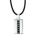 Silver Plate and Swarovski I.D. Necklace