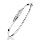 Diamond Slice Bangle 9ct