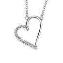Iced Heart Chain 9ct
