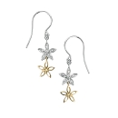 Golden Flora Earrings 9ct