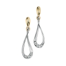 Diamond Tears Earrings 9ct