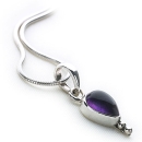 Amethyst Tear Pendant