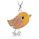 Tweet Me Pendant (Yellow/Pink)