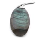 Labradorite Pendant (Long Oval)