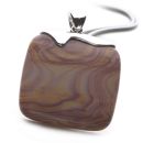 Rainbow Hickoryite Pendant (Square)