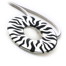 Silver Zebra Pendant