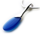 Fluid Pendant (Blue Agate)