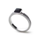 Metro Stack Ring (Onyx)