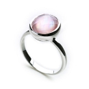Ocean Haze Ring Rose Quartz