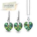 Swarovski Rainbow Heart Set (P1860+E3176)