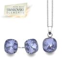 Swarovski Tanzanite Square Set (P1864+E3180)
