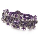 Isha Silverdrop Bracelet (Amethyst)