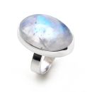 One of a Kind Rainbow Moonstone Ring