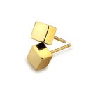 Mini Cube Earrings (14ct Gold Plate)