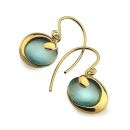 Deep Blue Sea Earrings (14ct Gold Plate)