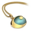 Deep Blue Sea Pendant (14ct Gold Plate)