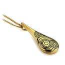 Gold Clockwork Pendant (14ct Gold Plate)