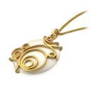 Moonlight Twirls Pendant (14ct Gold Plate)